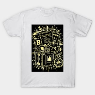 TRAVEL AND TOURISM ICONS T-Shirt